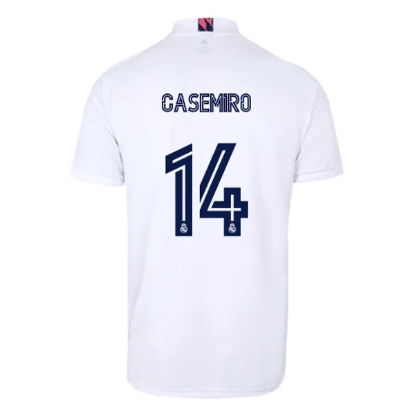 Camiseta Real Madrid 1ª Kit NO.14 Casemiro 2020 2021 Blanco